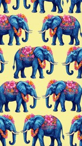 Floral Elephants