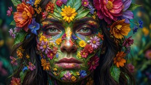 Floral Face Fantasy