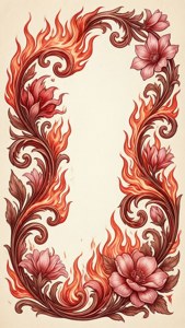 Floral Fire Swirl