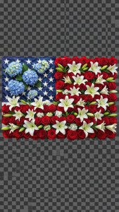 Floral Flag Arrangement