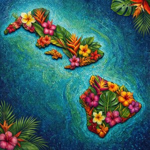 Floral Hawaii Mosaic