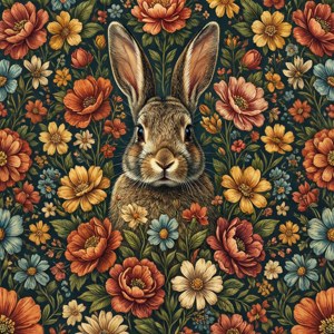 Floral Hidden Bunny
