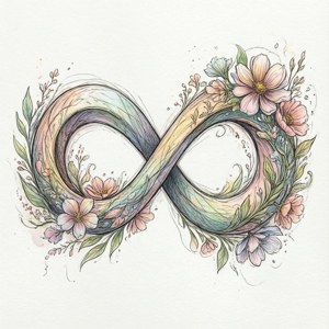 Floral Infinity Sketch