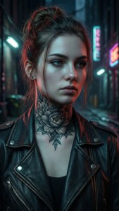 Floral Neck Ink