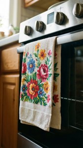 Floral Oven Handle