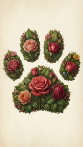 Floral Paw Art