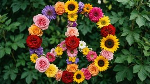 Floral Peace Sign