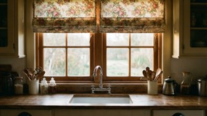 Floral Roman Blinds