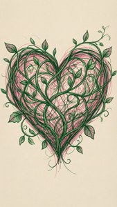 Floral Scribble Heart