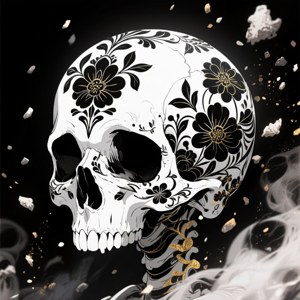Floral Skull Elegy
