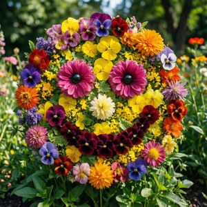 Floral Smiley Garden