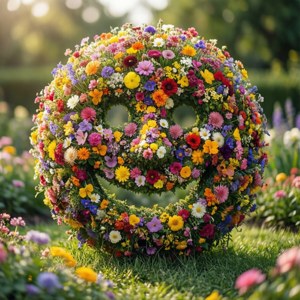 Floral Smiley Garden