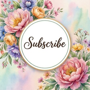 Floral Subscribe Badge