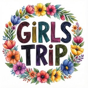 Floral Typography Wreath