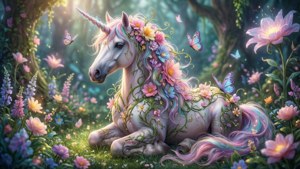 Floral Unicorn Dream