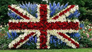 Floral Union Jack Garden