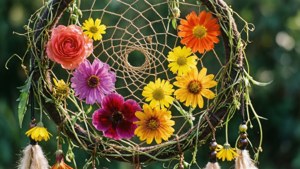 Floral Vine Dream Catcher