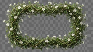 Floral Vine Frame Border