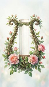 Floral Vine Lyre