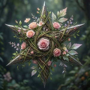 Floral Vine Star