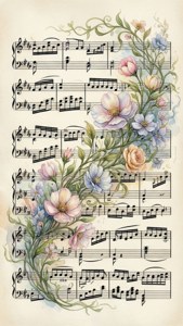 Floral Watercolor Staff
