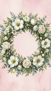 Floral Watercolor Wreath