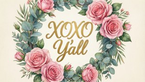 Floral Watercolor XOXO