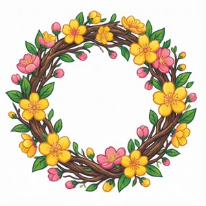 Floral Wreath Branches