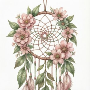 Floral Wreath Dream Catcher