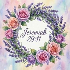 Floral Wreath Jeremiah 29:11