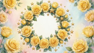 Floral Wreath of Stars