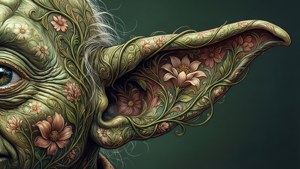 Floral Yoda Ears