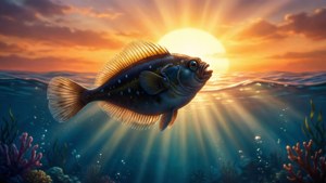 Flounder at Sunset