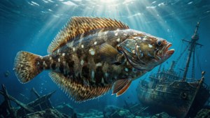 Flounder by the Shipwreck