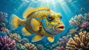 Flounder in Coral Reef