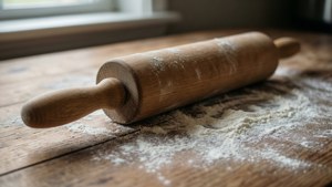 Flour Dusted Rolling Pin