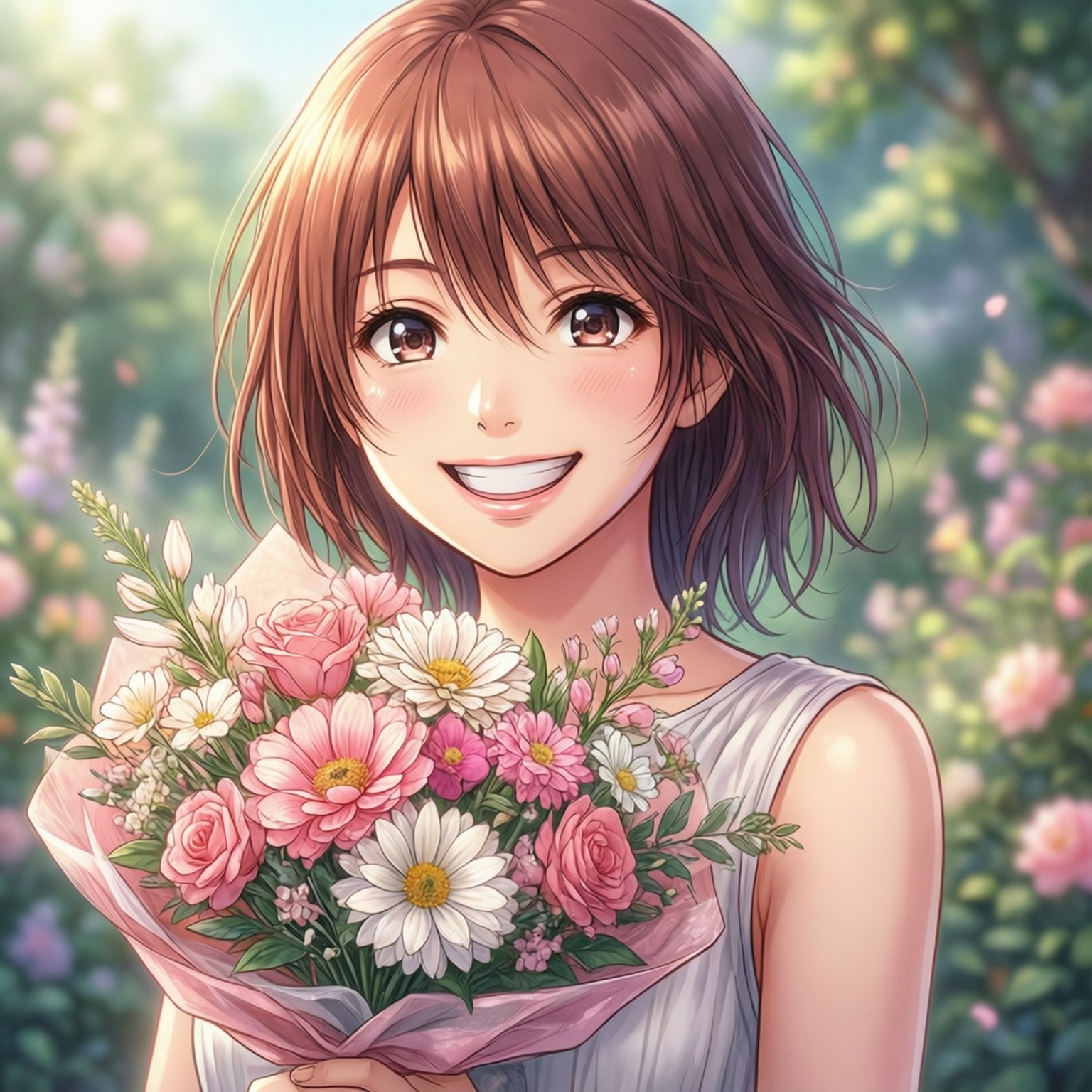 Flower Bouquet Joy by Wallpapers.art Studio