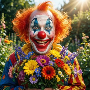 Flower Clown Portrait
