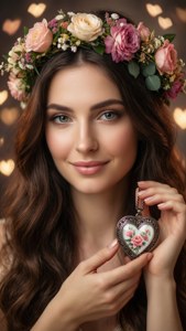 Flower Crown Love Portrait