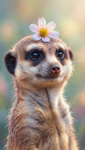 Flower Crown Meerkat