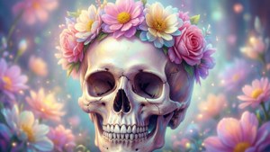Flower Crown Skull