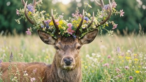 Flower Crown Stag