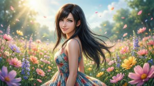 Flower Field Glance