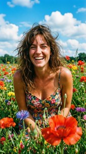 Flower Field Laughter