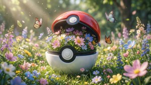 Flower Field Pokéball