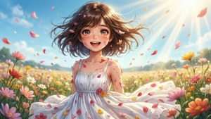Flower Field Smile