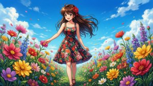 Flower Field Walk