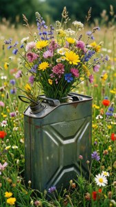 Flower Jerrycan Vase