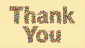 Flower Letter Thank You