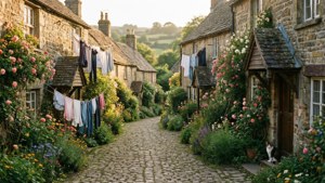 Flower Village Path